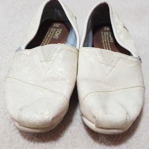 Toms White Sparkle Alpargatas